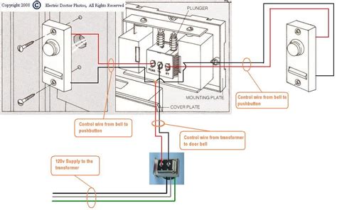 doorbell transformer junction box|wiring diagram for doorbell transformer.